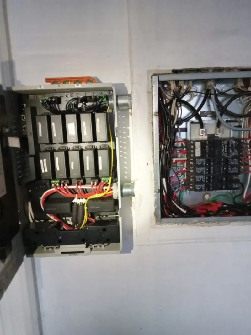 Electrical panel upgrade completed for Ring Doorbell Installation in Asbury Lake
